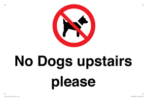 No Dogs upstairs please 